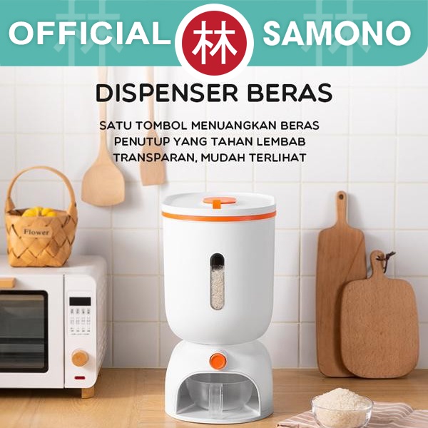 Samono SRB001 Dispenser Beras Rice Box Kapasitas 10KG Tempat Box Beras