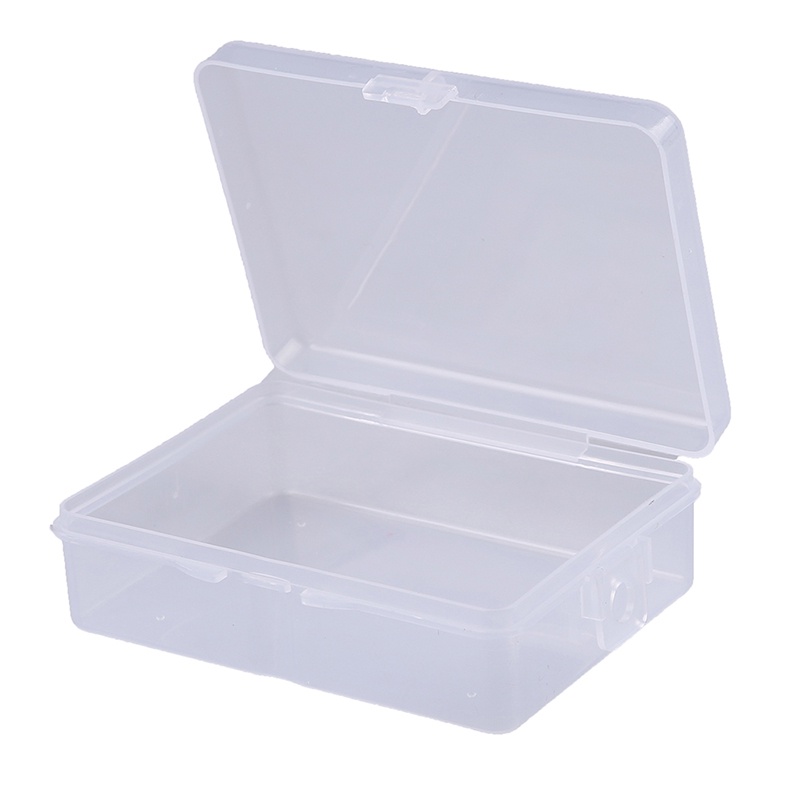 Kotak Tempat Menyimpan Barang Model Transparan Serba Guna Bahan Plastik, 9cmx6.5cm X 3cm