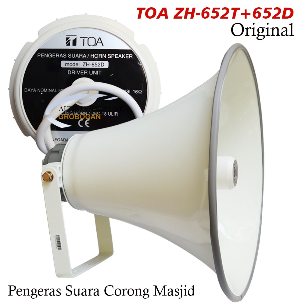 TOA Spiker Corong Toa-ZH-652T Set Horn Speaker Pengeras Suara Original + PACKING KAYU/PALET