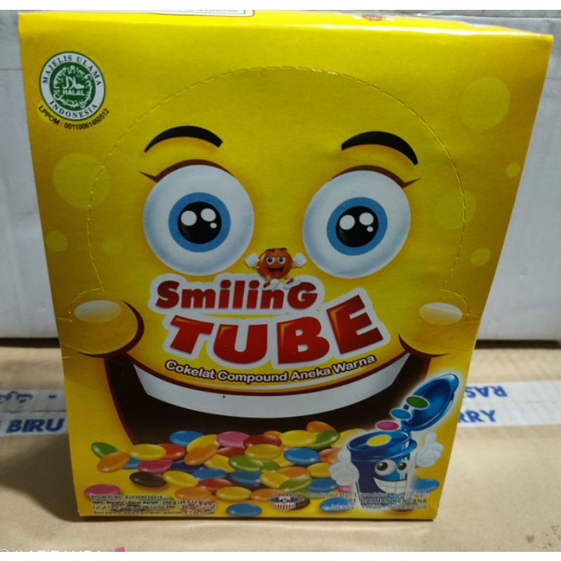 

permen coklat smiling tube isi 20 pcs