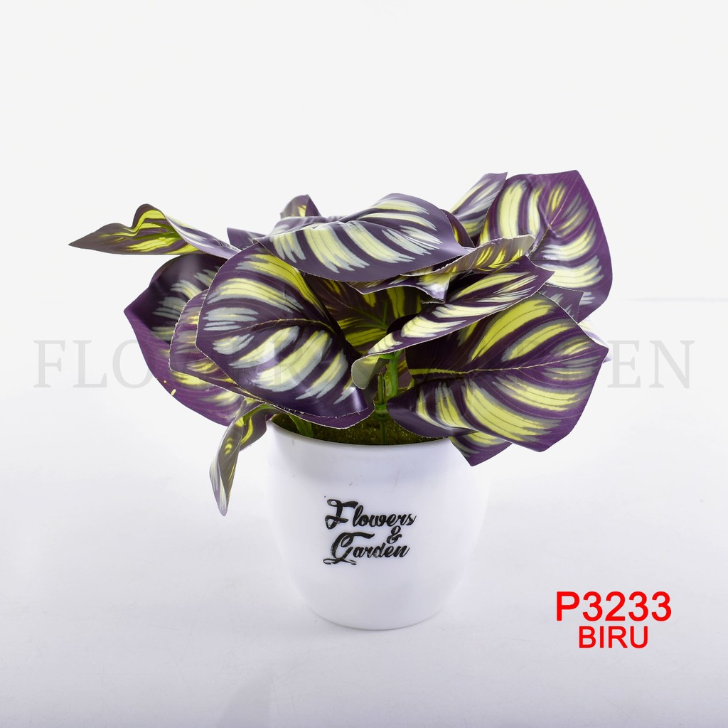 HMPU TANAMAN HIAS TANAMAN DAUN PLASTIK TANAMAN HIAS RUMAH BUNGA HIAS BUNGA PLASTIK BUNGA P3233-5