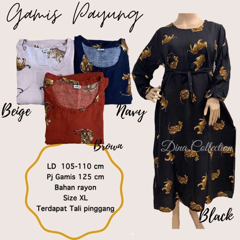 Gamis payung bali rayon