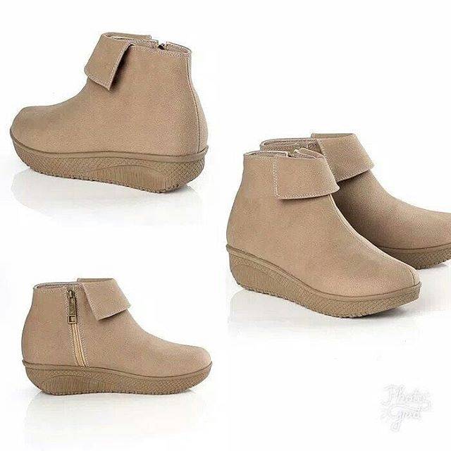 sepatu boots wanita terbaru, sepatu boots perempuan, sepatu boots cewek trendy kny 968