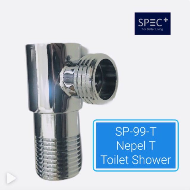 SPEC+ SP-99T Nepel T Kuningan 1/2“ inch / Kran T Bidet Toilet Shower