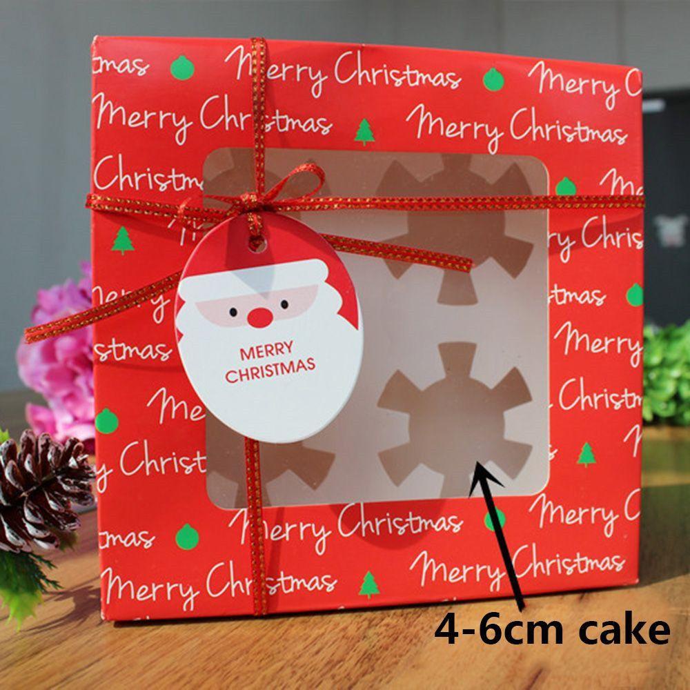 Top Christmas Gift Box Candy Cupcake Nougat Kotak Pembungkus Kado