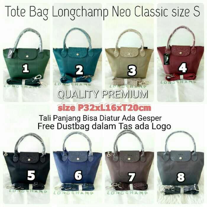TERMURAH LC501 Tas Tote Bag LC Neo Classic Size S   Tali Panjang