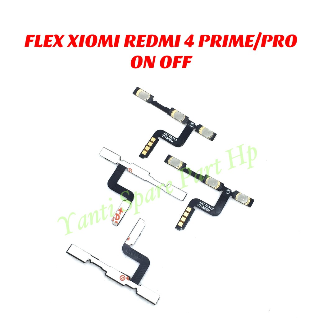 Flexible On Off Xiaomi Redmi 4 Prime 4 Pro Original Terlaris New