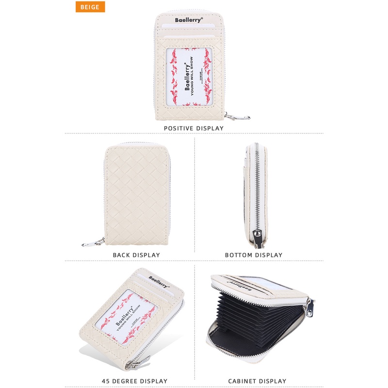 Baellerry Dompet Kartu Wallet Card Holder Bahan Kulit Premium BLY058