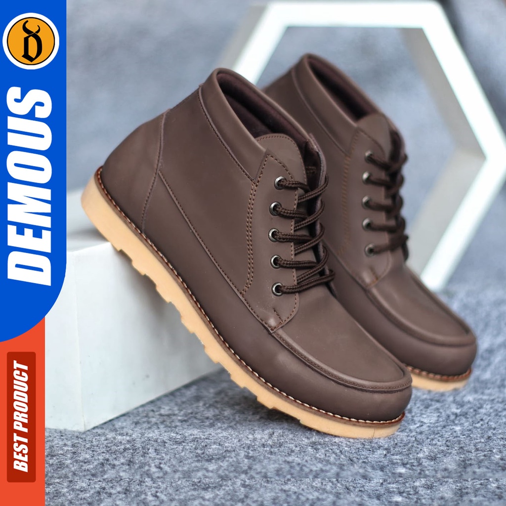 Sepatu Formal Pria Sepatu Casual Pria Kulit Pu Tali Sepatu Pantofel Kerja Kantor Kuliah Kondangan Sepatu Hitam Pria DEMOUS HARLYY