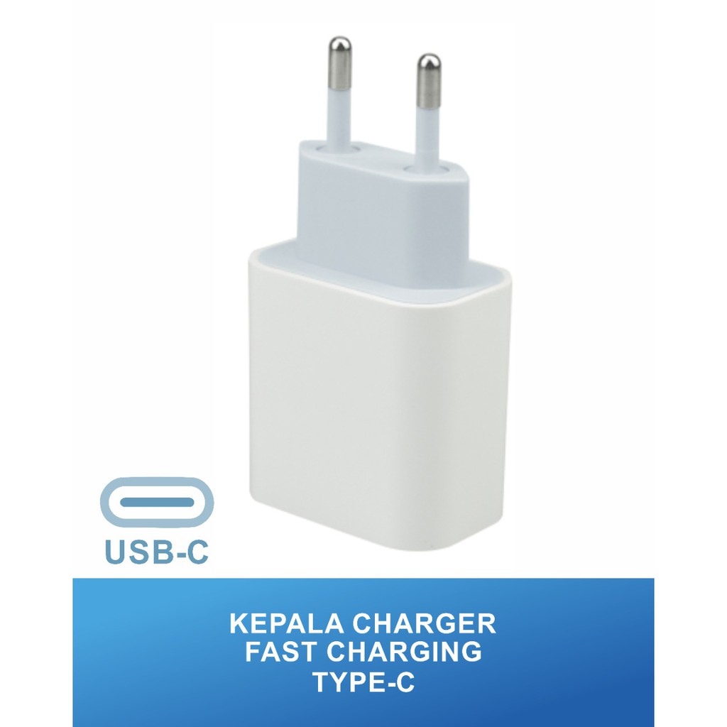 KEPALA CHARGER IPH IOS USB C 3A 20W USB C