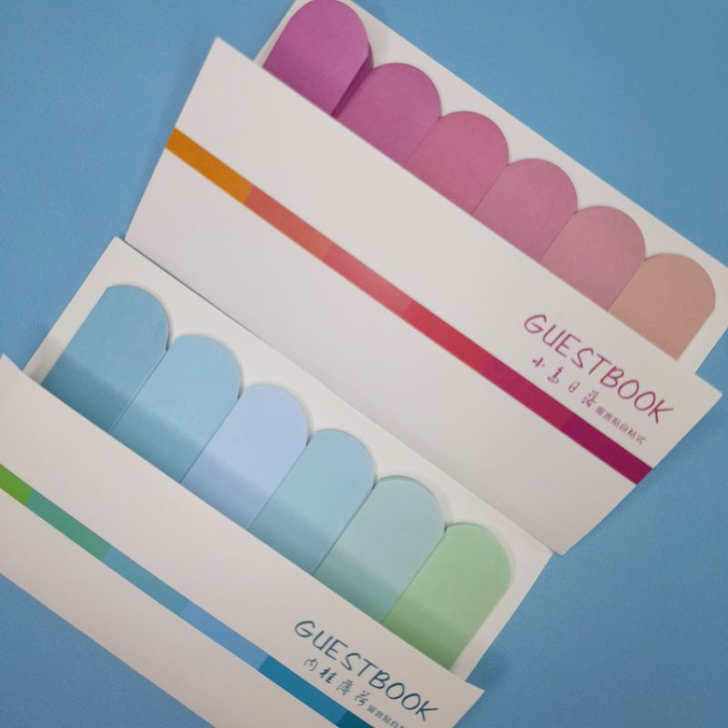 

Penanda Catatan/Sticky Note Biru Rainbow Set/Sticky Notes Cute Lucu | Overjoyed Stuff