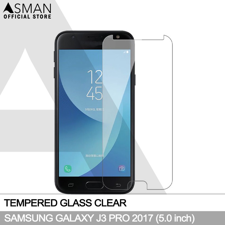 Tempered Glass Samsung Galaxy J3 Pro (2017) | Anti Gores Pelindung Layar Kaca - Bening