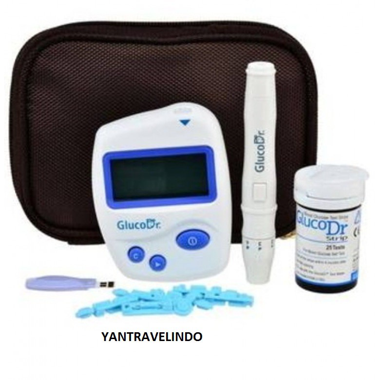 ALAT TEST GULA DARAH DIABETES GLUCO DR ORIGINAL NEW SENSOR TECHNOLOGY