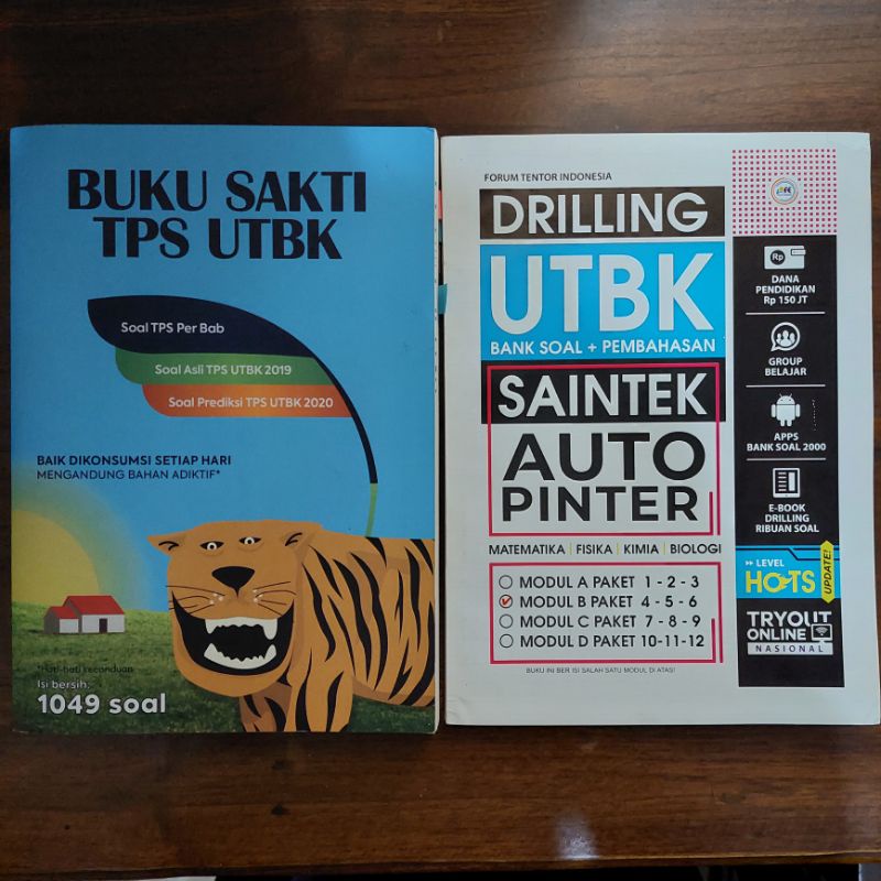 BUKU SAKTI TPS UTBK (TPS MACAN) 2020 + DRILLING UTBK SAINTEK