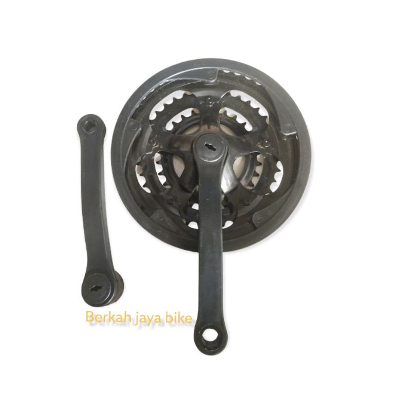 Crank Depan 3 Speed / Gear Tengah Sepeda 3 Susun Gir Tumpuk Depan 48T 38T 28T MTB Federal Lipat