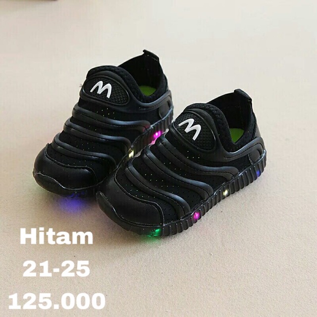 Sepatu LED anak import cewek dan cowok