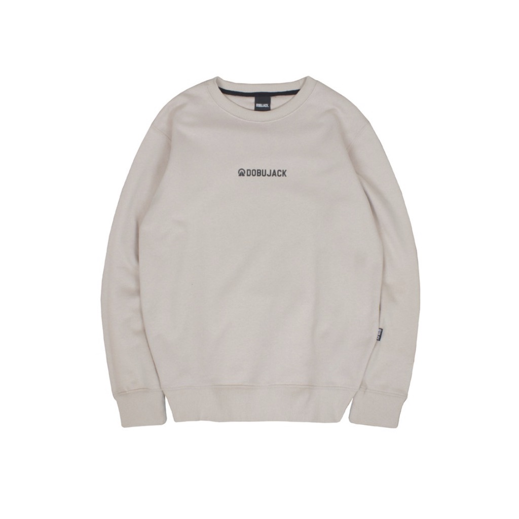 Crewneck Sweater Dobujack Little Logo Abstract Black Premium Quality