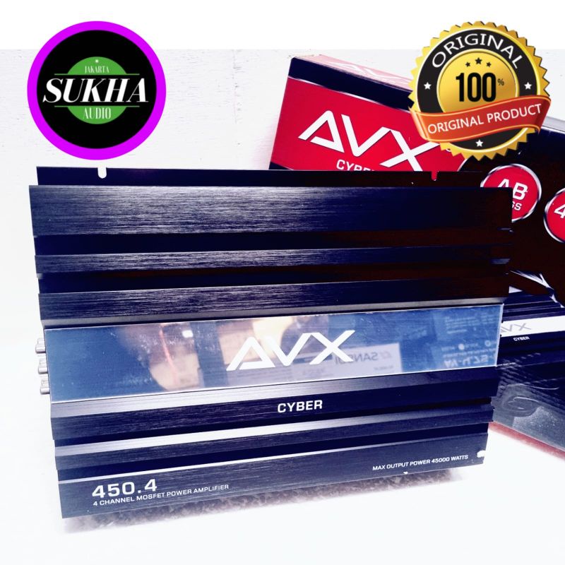 Power 4 Channel AVX Cyber 450.4 Power Amplifier 45000 watt