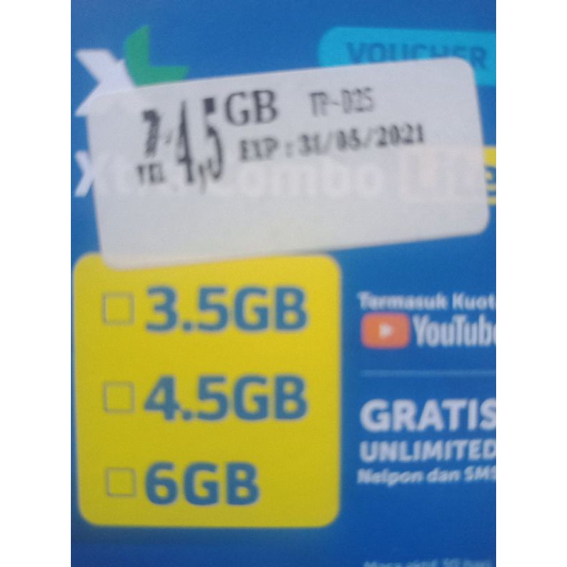 Voicher XL 4,5GB