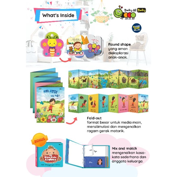 Baby all baby buku montessori buku anak boardbook