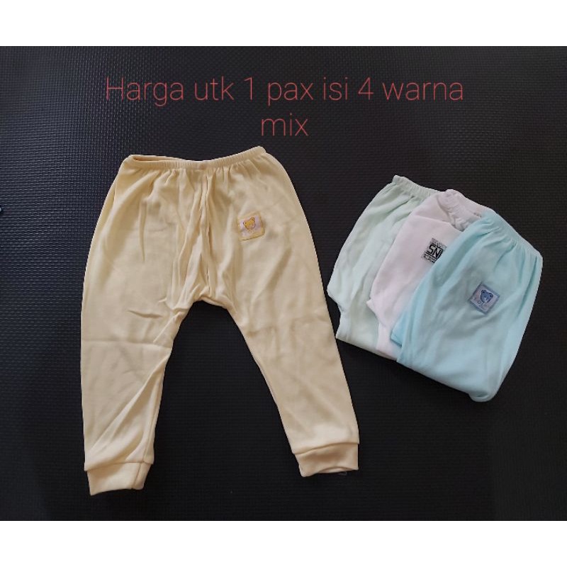 Baju Bayi NB Kancing Lengan Panjang IOL isi 4 / Atasan Bayi NB Kancing Lengan Panjang / Baju Panjang Kancing Bayi NB / Celana Panjang isi 4