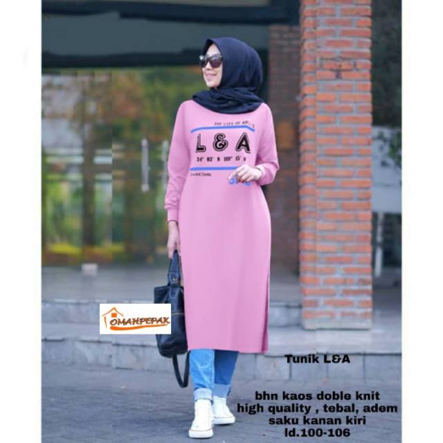 TUNIK KAOS TUNIK BABYTERY KAOS IMPORT SIMPLE TUNIK SIMPLE FASHION TUNIK L&A