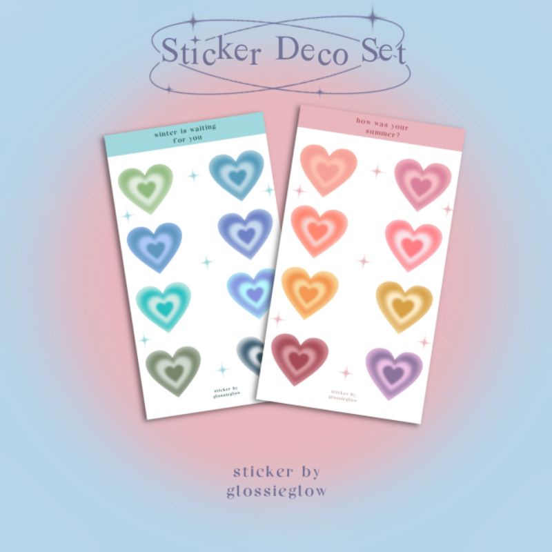 

STIKER LOVE DECO SET