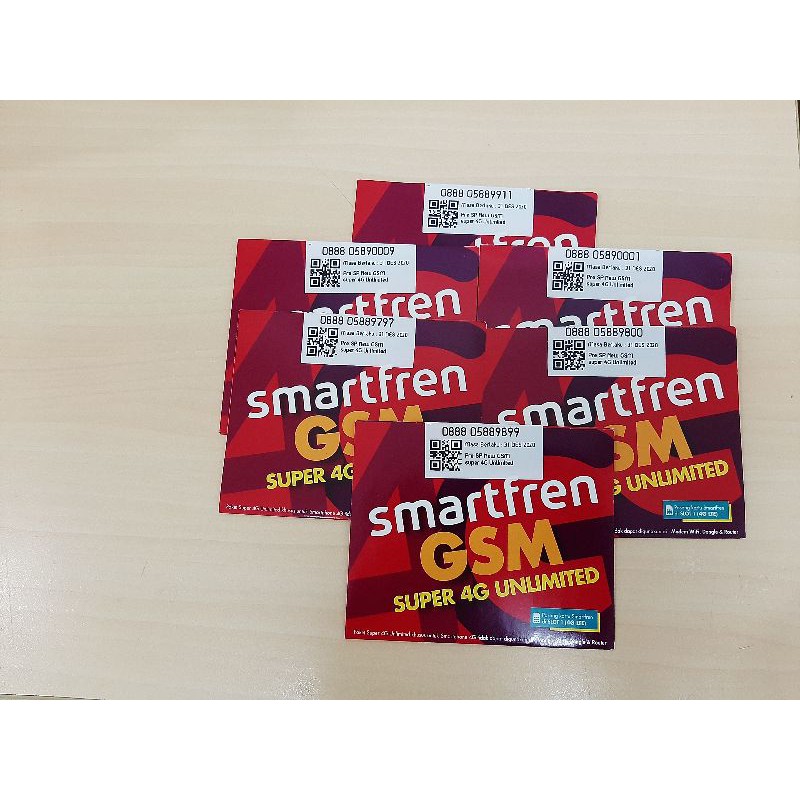 PERDANA / ESIM NOMER CANTIK SMARTFREN UNLIMITED 56 GB