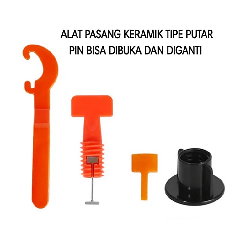 50PCS alat perata granit 1mm/Reuseable Tile Leveling nat /alat perata keramik model putar