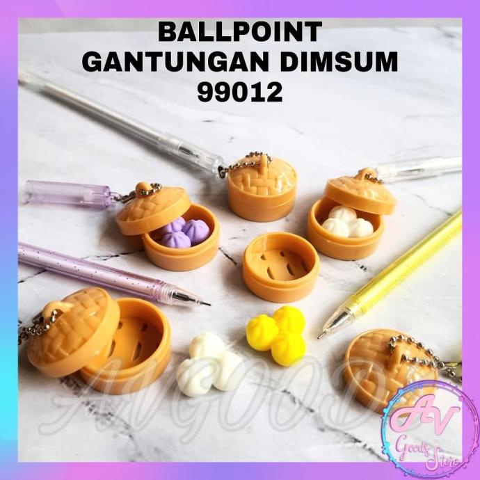 

<<<<<] BALLPOINT / PULPEN GEL DIMSUM / BALLPOINT GANTUNGAN DIMSUM (12pcs)