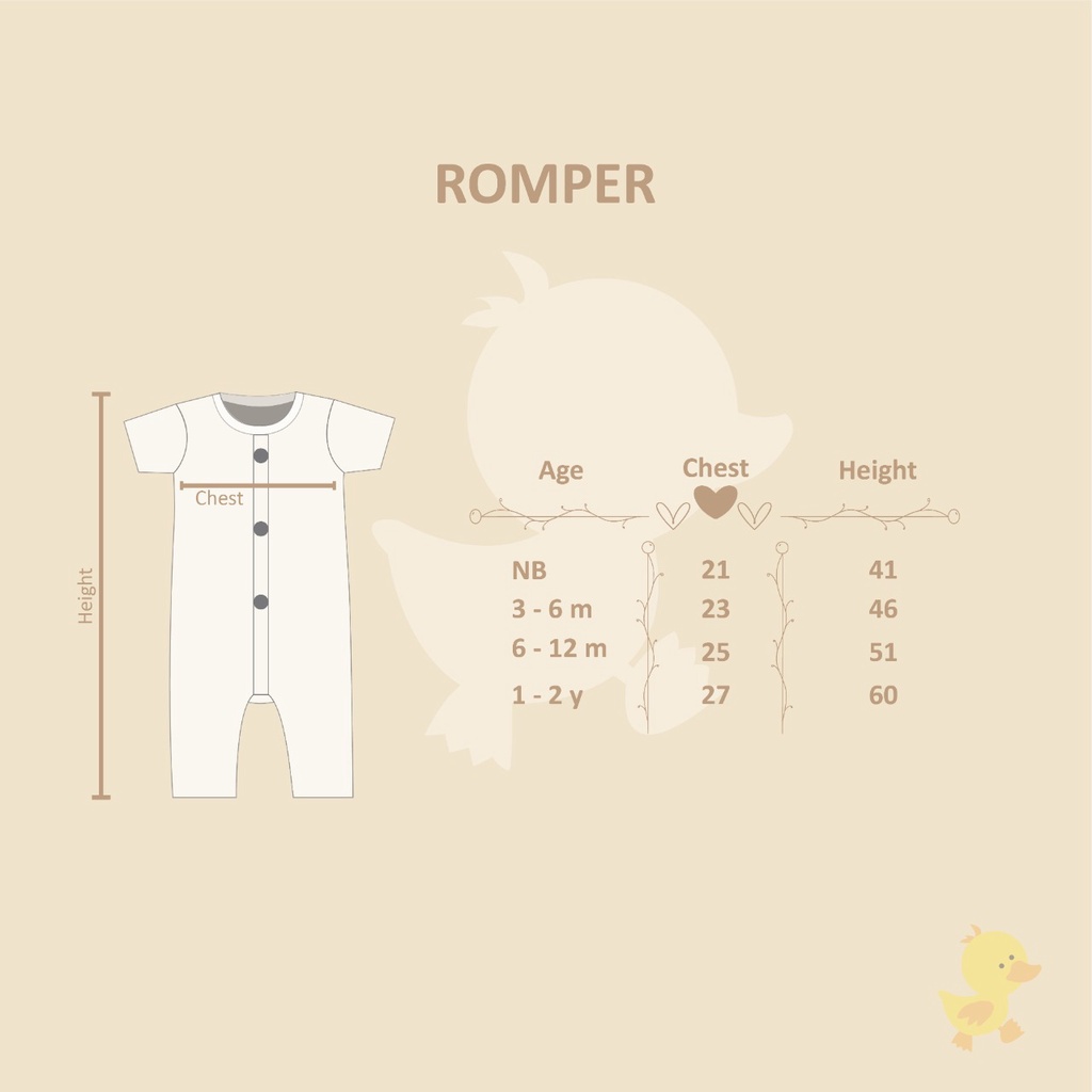 WINTEKU Romper Bassic Button BOY / GIRL