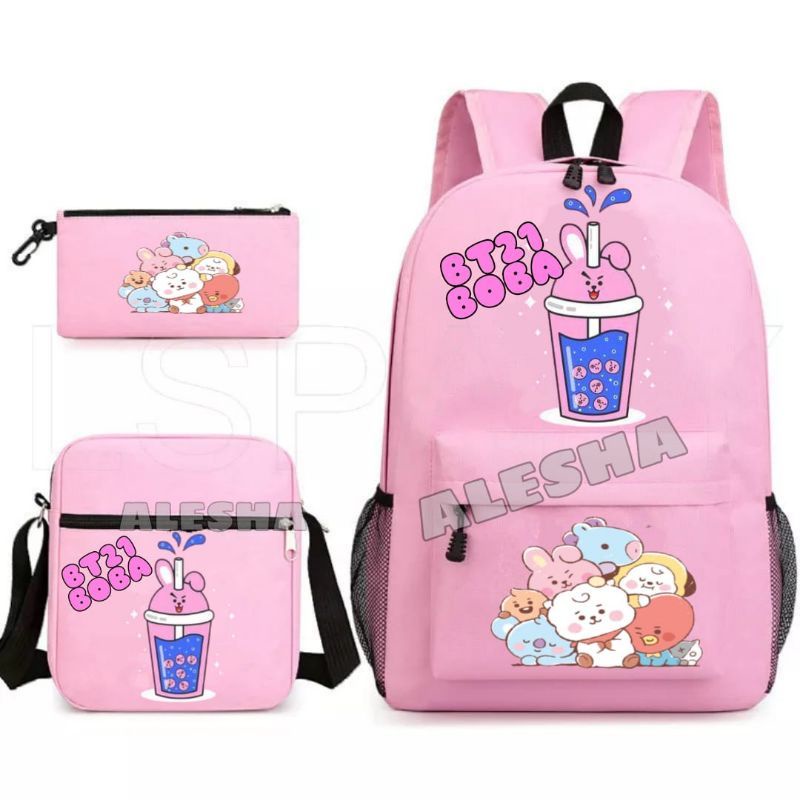Tas Ransel Boba anak 3 in1 tas Boba SD tas sekolah anak