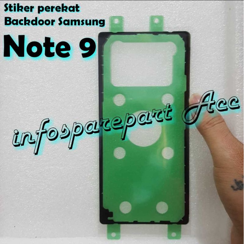 lem stiker backdoor adhesive samsung note 9