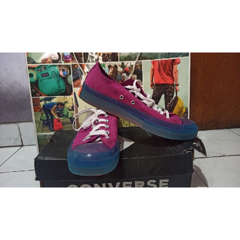 Sepatu Converse Chuck Taylor cx cactusfl flower Saul blue  168571C