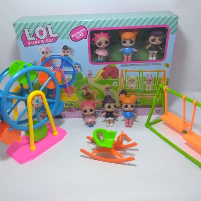 HOTSALE  mainan lol taman bermain boneka lol dengan lampu dan musik  KW 1