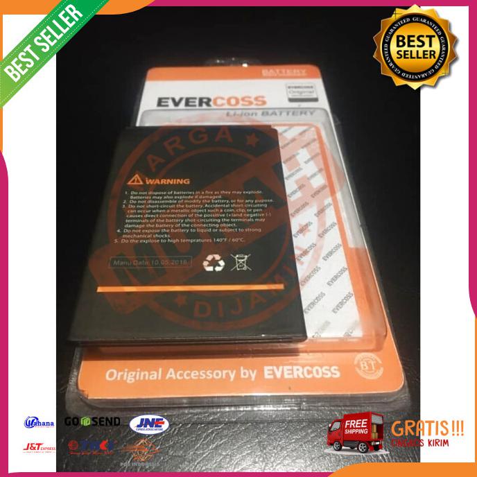 Acc Hp Baterai Evercoss U50 U50A A75 Max 1700Mah Ori Oem Packing Mika