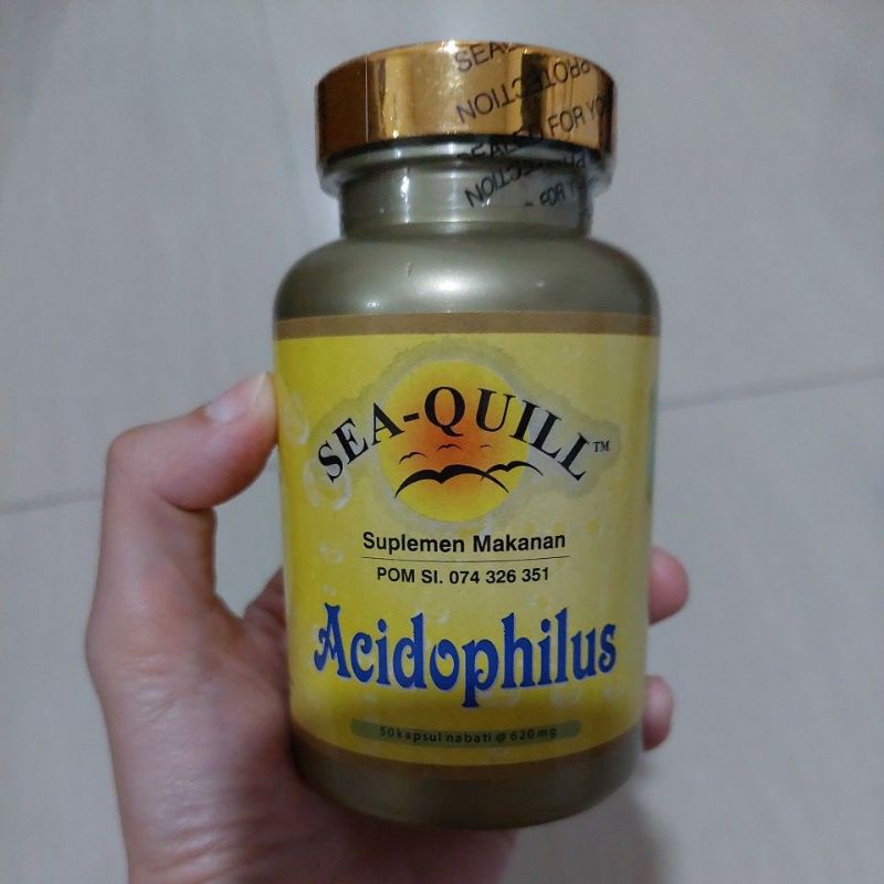 Sea-Quill ACIDOPHILUS PROBIOTIK Untuk kesehatan Pencernaan isi 50 capsules