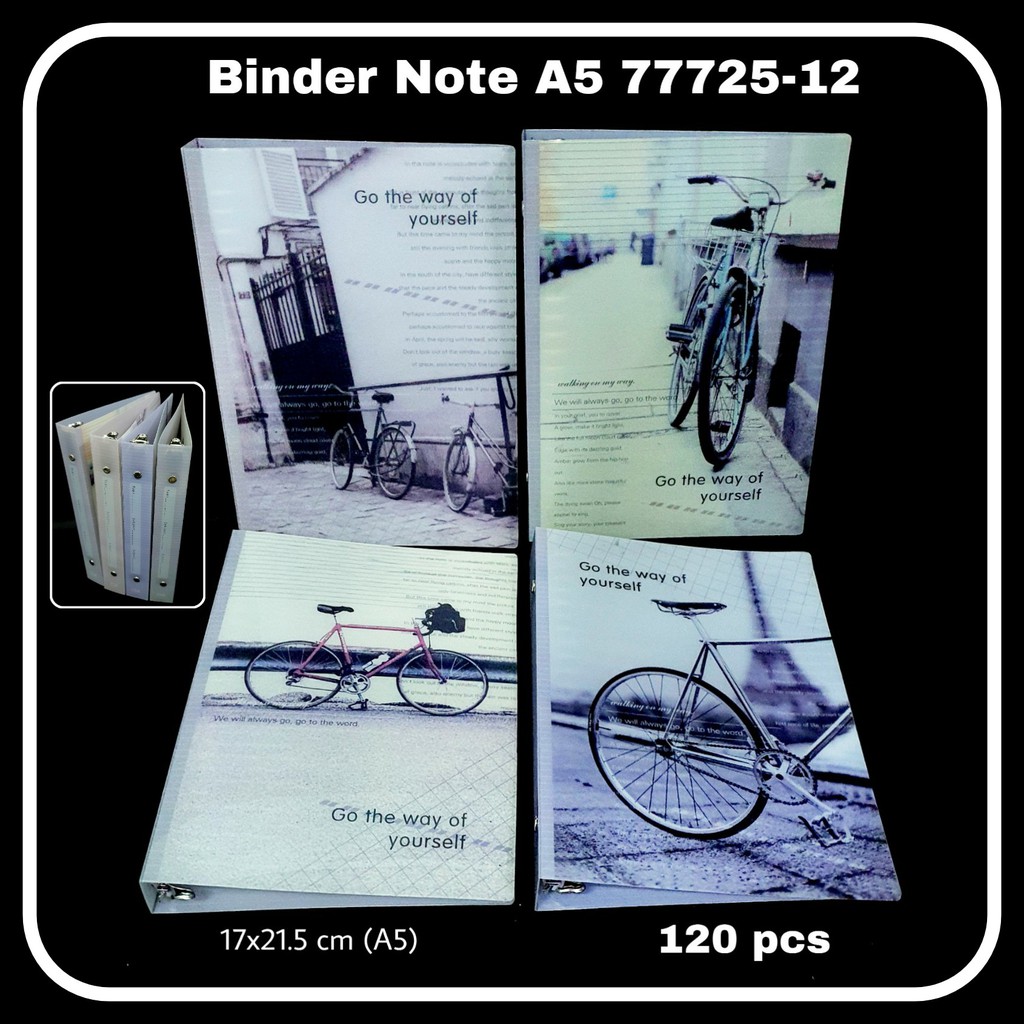

ILP Binder Note A5 WZ-77725-12 / Buku Ring / Bindernote / Buku Note
