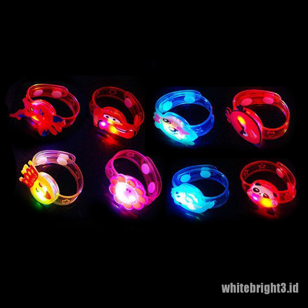 (white3) Jam Tangan Digital Dengan Senter LED Untuk Anak-Anak