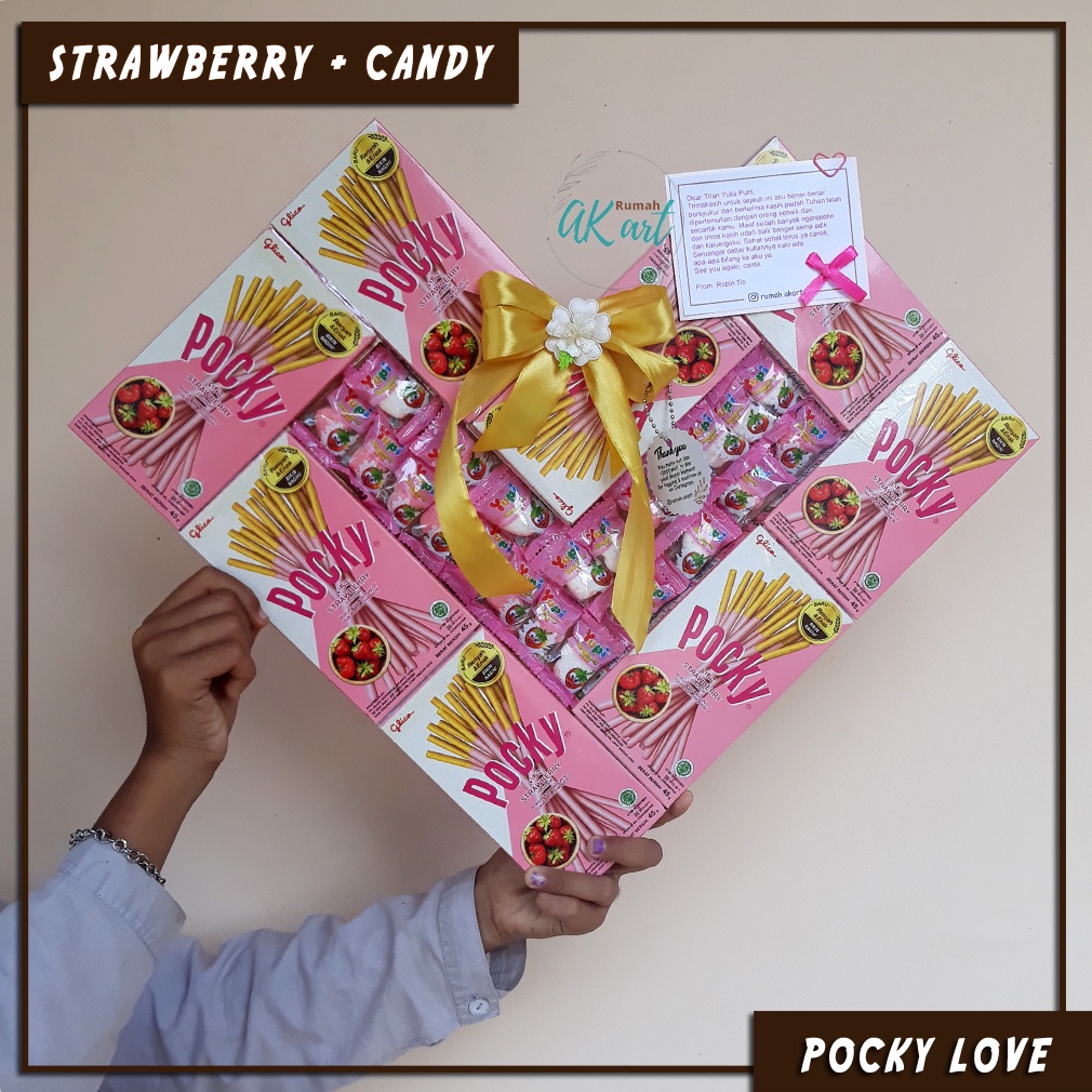 

Pocky Love Viral Hadiah Kekinian Isi 8pcs (Sudah dibentuk & Hias) FREE CARD