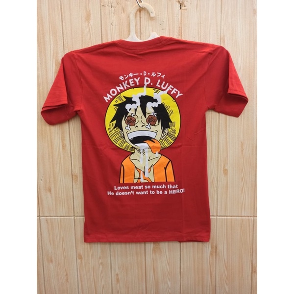 OBRAL KAOS ANAK ONE PIECE LUFFY / ANAK KIDS 9-12 tahun / MURAH