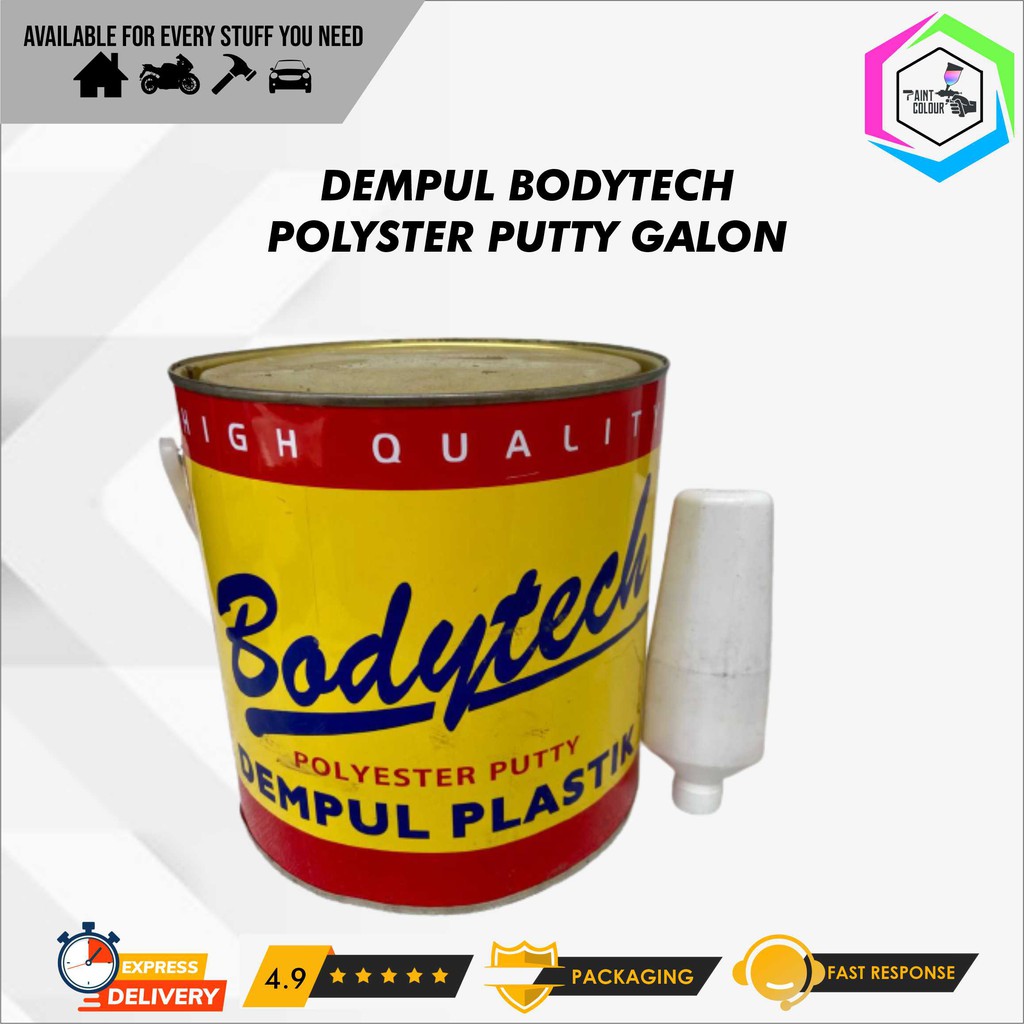 Dempul Bodytech Galon Mobil/Motor/Besi/Kayu