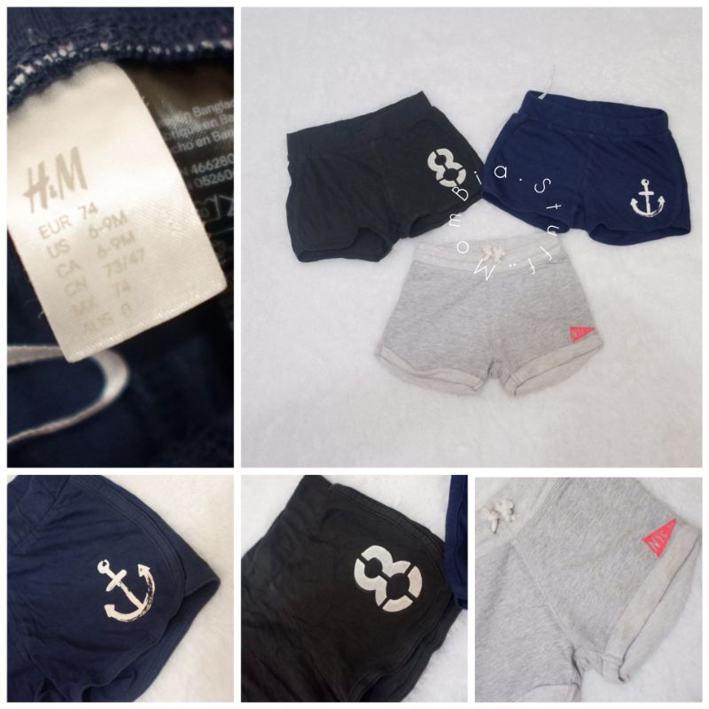 HM Jogger short Mickey set & selimut ikan