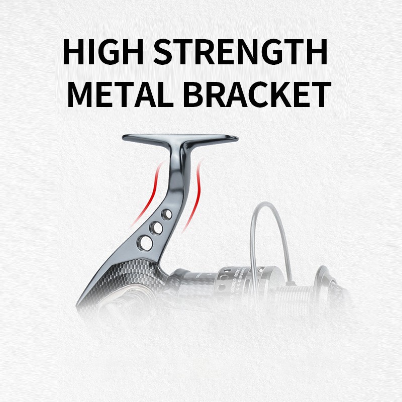 Set Reel Pancing Kecepatan Tinggi 13 + 1 Bahan Full Metal