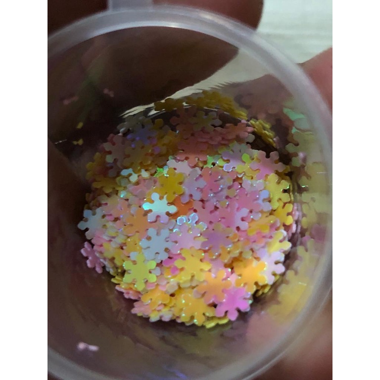 resin Art dan hiasan kuku / craft toping Sequin nail art / campuran resin