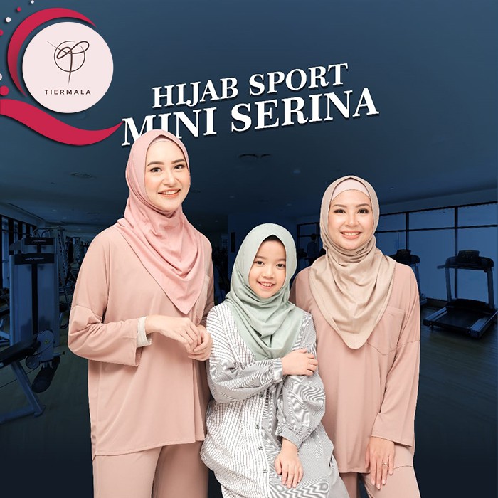Tiermala - Khimar Hijab Bergo Sport Mini Serina/ Cotton Bamboo Terlaris