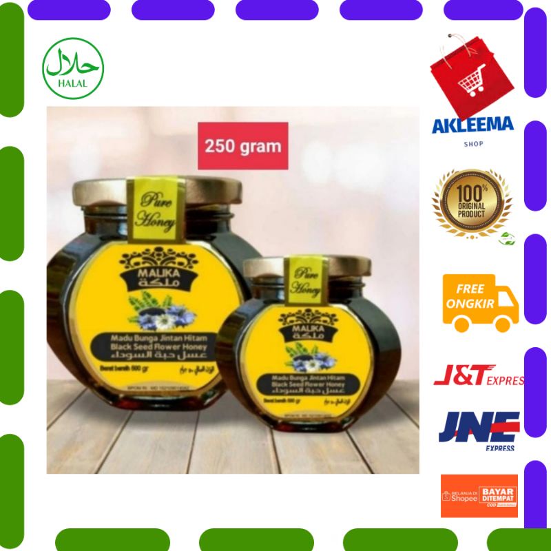 

MADU MALIKA MADU KESEHATAN DARU NEKTAR BUNGA HABBATUSSAUDA ORIGINAL/MADU MURNI MADU ALAMI MADU SEHAT