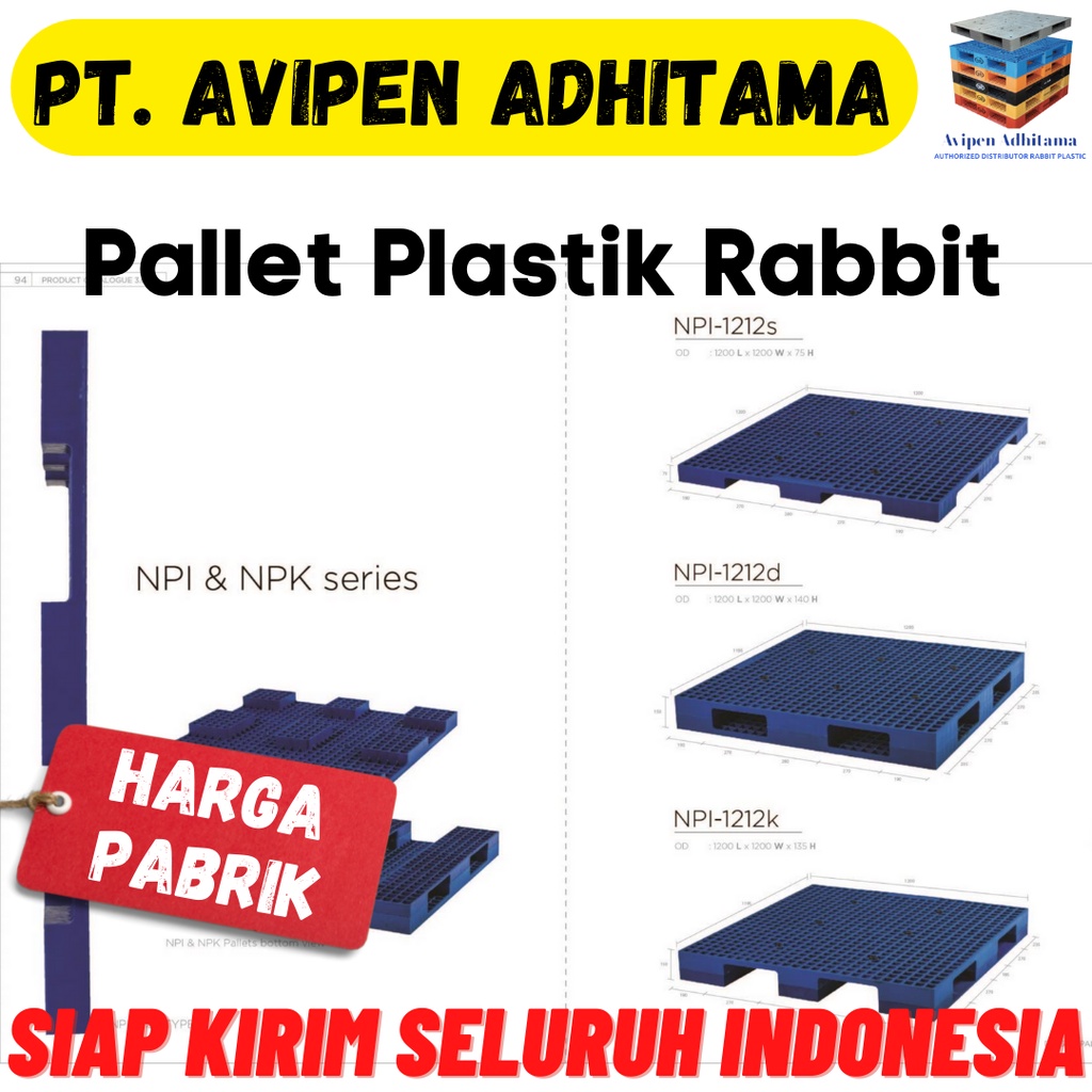 Jual Pallet Plastik Baru Merk Rabbit Langsung Pabrik Kualitas Super Bukan Pallet Plastik Bekas