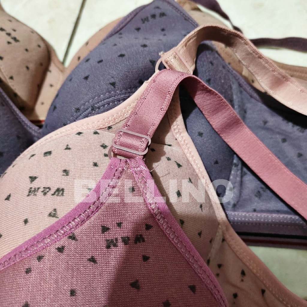 Bh Cewek Tanpa Kawat Jumbo 40 42 Kait 2 Busa Tipis List Motif Bra Wanita Murah Bh Wanita Kutang Ibu Bh Harian Bh Tanpa Kawat Bra Murah