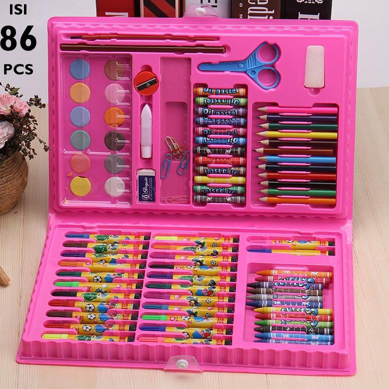 

Harga Spesial Paket Lengkap Pensil Warna/Alat Menggambar 1 set isi 86 IFL-LOVE
